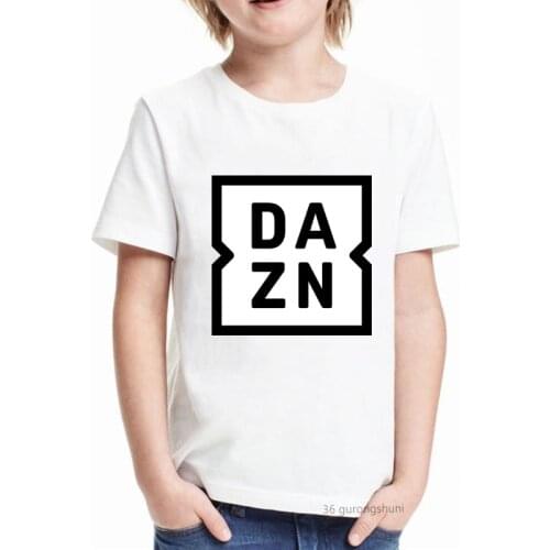 2021 Dazn T Shirt Football T-Shirt Kids Clothes Boys Tshirt Short Sleeve T-Shirts Harajuku Summer Tops