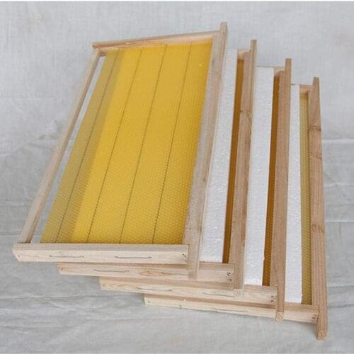 5 Pcs Waxed Base with Frames For Beehive, Base Sheet Apicultura Beekeeping Tools Bee Inventory Products