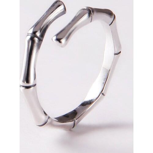 Bohemian Creative Irregular Bamboo Rings For Women Vintage Knuckle Finger Ring Trend Geometric Jewelry