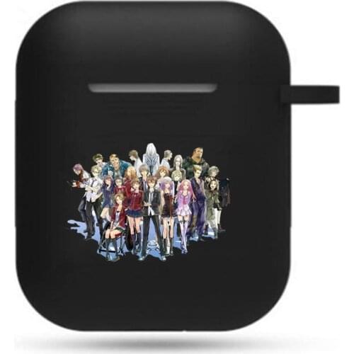 Anime Guilty Crown Earphone Case Headphone Case Props Unisex black Airpods Bluetooth Earphone case Protective Headset Cover