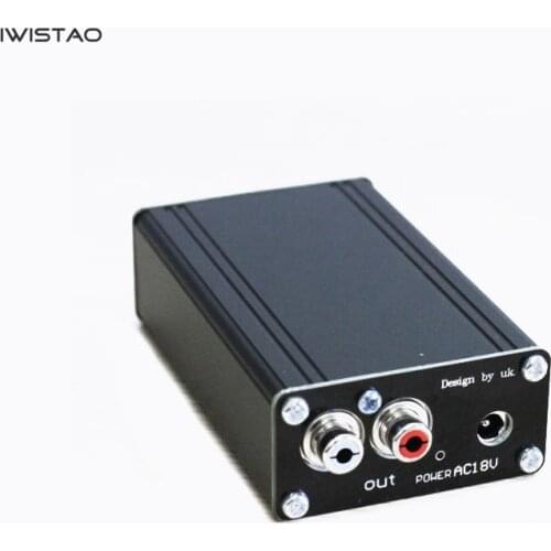 Pure Class A MM Phono Preamplifier Aluminum Alloy Case UK LP Vinyl Record with Power supply DIY Phonograph Amplifier