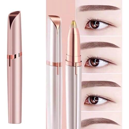 Electric Eyebrow Trimmer Makeup Painless Eye Brow Epilator Mini Shaver Razors Portable Facial Hair Remover Women Eye Brow Shaper