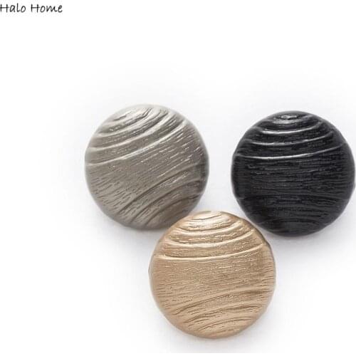Halo Home 5pcs Line Metal Buttons for Sewing Scrapbooking Jacket Blazer Sweaters Gift Crafts Handwork Clothing Headwear 18mm