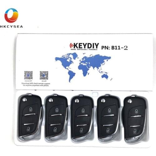 HKCYSEA 5/10/15PCS KD Remote B11 2 Button Remote Key KEYDIY B Series for URG200 KD-X2 KD900 MINI KD Key Programmer
