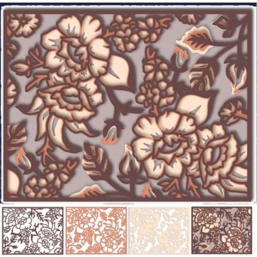 Classic Flowery Pattern Die Cuts For Card Making Flower+Pattern+Frame Metal Cutting Dies Stencils 2020 Embossing Crafts Cards