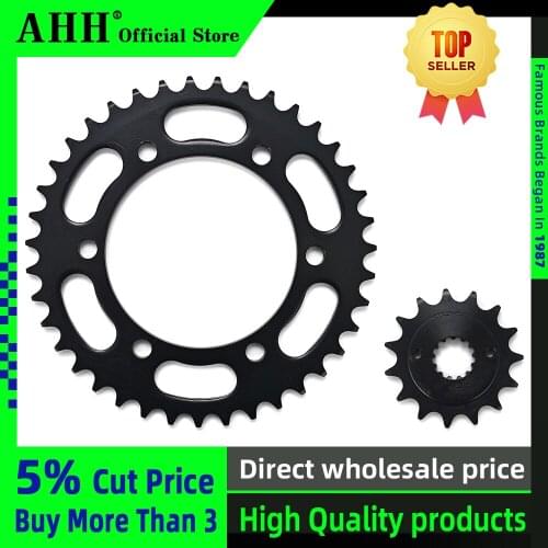 AHH A Set Front And Rear Chain Sprocket Gear Disc Wheel Kit For Kawasaki ZZR250 ZZR 250 Motorcycle Accessories