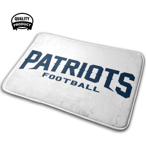 Football 3D Soft Non-Slip Mat Rug Carpet Cushion Football Patriots New England Boston Sports Brady Pats Tom Brady Gronk