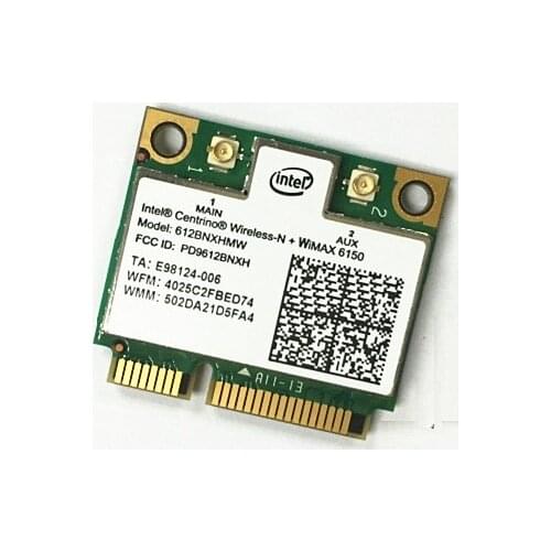 SSEA new for Intel Advanced-N + WiMAX 6150 612BNX HMW 802.11b/g/n Half Mini PCI-E Wireless Card Test well