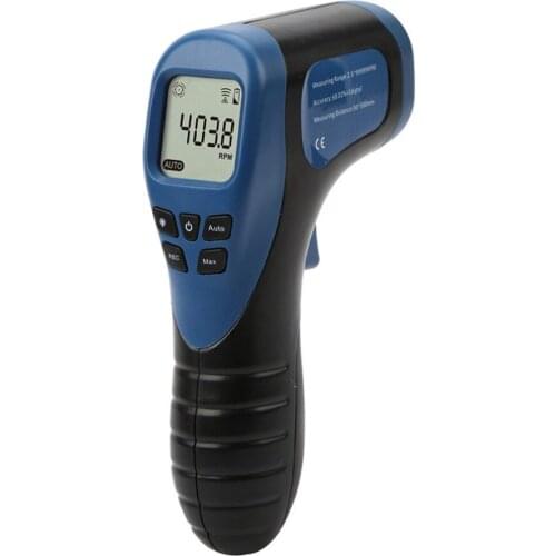 New Car Exclusive Non-Contact RPM Meter Motor Speed Gauge Gun Style Surface Speed Tach Meter Speedometer Battery Not Included