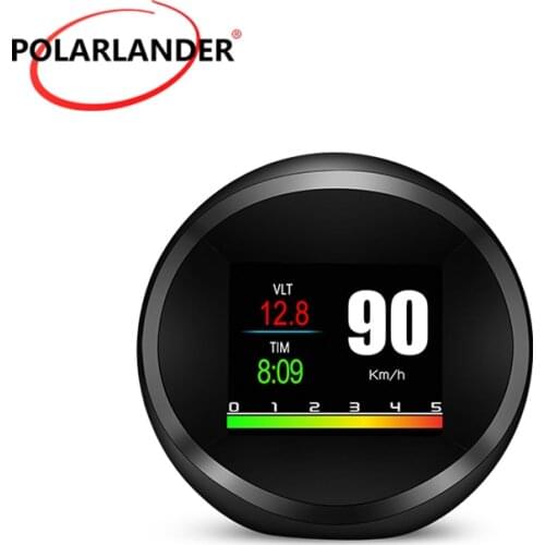 ODB2 GPS dual system Car Smart Digital Meter Safety Head-up HUD Hot Selling Color Screen Display The Dates Round P11 ODB2