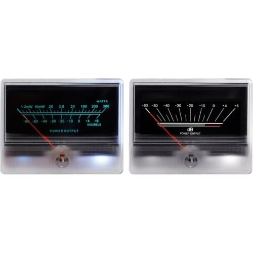 Panel VU Meter Bulb Warm Back Light Recording Level Amp Meter