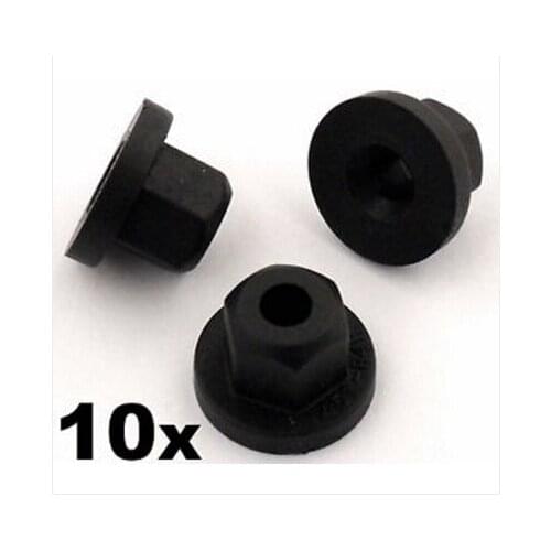 10x For BMW Plastic Nuts Unthreaded- Widely Used for Trim, Carpets & Sensor Mounts