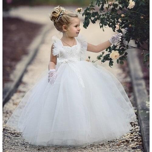Flower Girls Dresses For Wedding First Communion Dresses Party Prom Princess Gown Pageant Dresses
