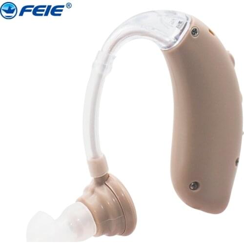 Deaf Apparatus Instrument Mini Ear Aid BTE Hearing Aid Earphone With USB Charging S-25 spain chinese Free shipping