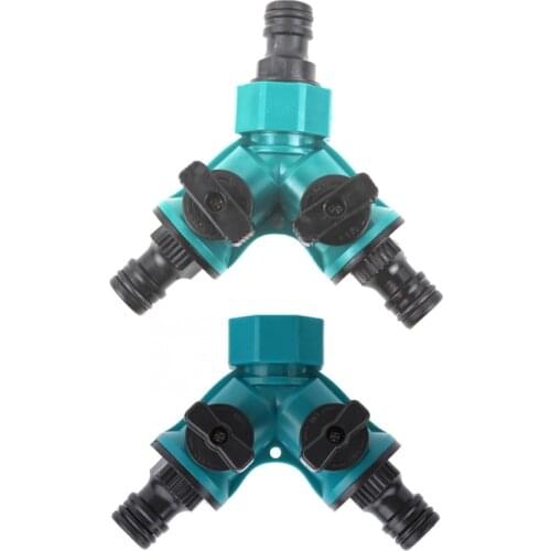 Irrigation Y Shape Tap Connector Garden Hose Adapter Splitter Quick Coupling Drip Garden Watering Irrigation System Tool
