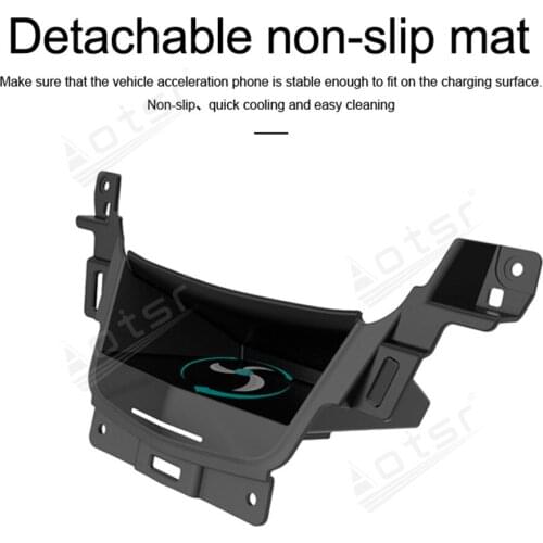 QI Wireless Charge Special On-Board Charge Phone Charge Panel Android For Cadillac XT5 2017 - 2019 Pad Non-slip Car Accessories