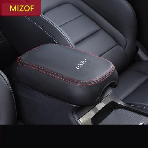 Carbon Fibre Red Black Center Armrest Protecrive Cover For Great Wall Haval Hover New H6 2017 18 19 20 21 CAB259