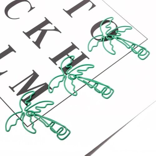 Green Coconut tree shaped Paper Clips Decorative Planner Clips Paperclip Office Accessories Clip Bookmark Cute Stationery Mini