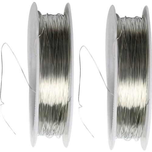 44 Meters Iron Wire Cord Jewelry Making Findings for DIY Bridal Headpiece 0.3mm