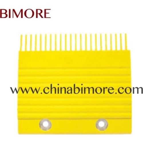 10PCS/LOT BIMORE Escalator comb KM3719605 Right 22Teeth use for Escalator Elevator Escalator yellow plastic covered