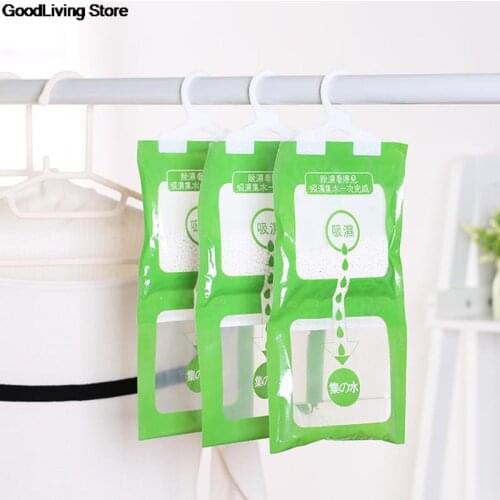 1x Hanging Wardrobe Hanging Moisture Bag Closet Cabinet Wardrobe Dehumidifier Drying Agent Hygroscopic Anti-Mold Desiccant Bags
