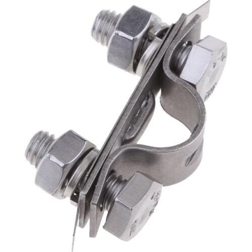 2 x U-Shaped Boot Gas Throttle Rope Cable Clamp Support and Shim Kit Universal Fit for Boat Marine Yacht - Stainless Steel