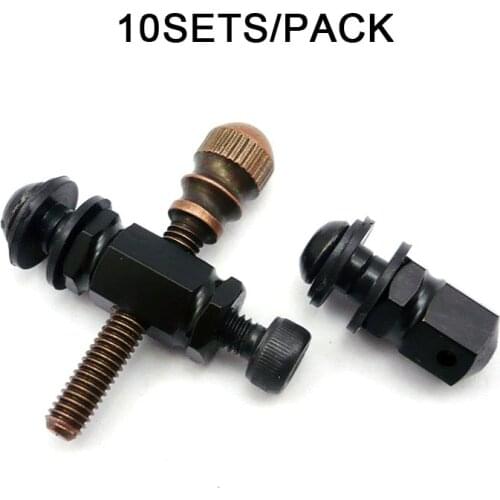 2020 Tattoo Spring Screw Polishing 10 Sets Brass Front Contact Binding Post For Machine Tattoo Machine Parts Drop Shipping