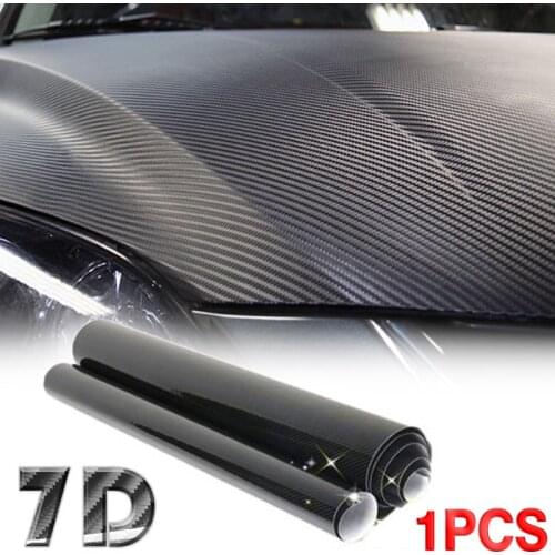 4 Size 152cm 7D Carbon Fiber Vinyl Car Wrap Sheet Roll Film Car stickers and Decals Motorcycle Car Styling Accessories