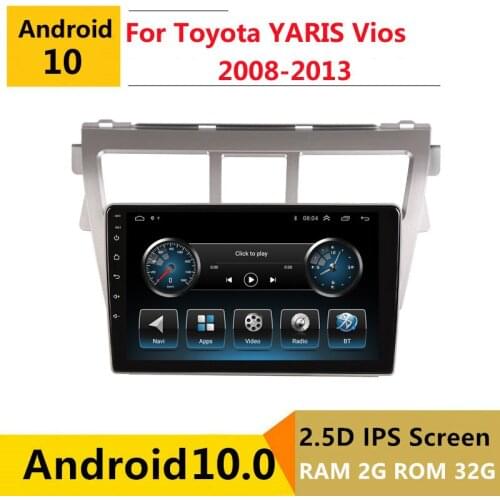 2G RAM Android car stereo for Toyota YARIS Vios 2008 2009 2010-2013 radio navigation GPS Multimedia Player headunit