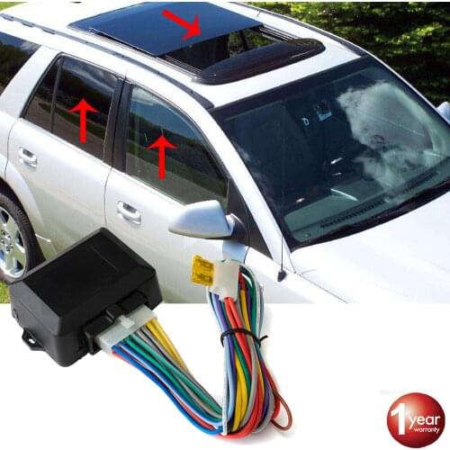 Sinovcle Car Power Window Closer For 4 Doors Auto Intelligent Close Windows Remotely Module Alarm System