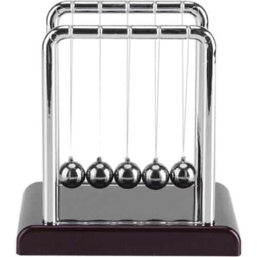Balance Physics Ball School Children Swing Pendulum Plastic Early Educational Desk Toy Newtons Cradle Steel