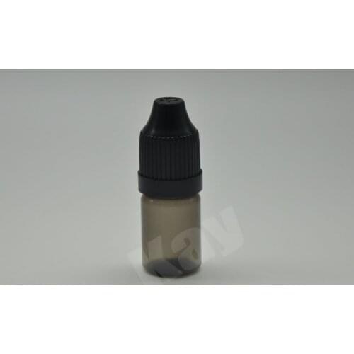 FREE shipping 2500PCS 3ml black PE plastic bottles with black childresistant caps.dropper bottle