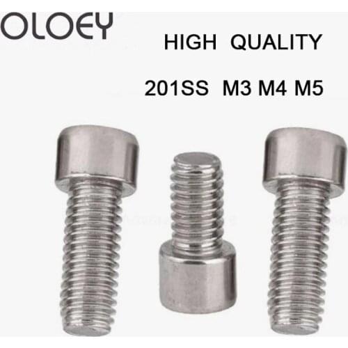 Free Shipping Laptops Din912 201 Stainless Steel Hex Socket Screws M4 Screw Cup Head Cylindrical Smooth M3 M4 M5