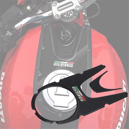 5D Carbon-look Motorcycle Tank Pad Protector Case for Ducati Monster 696 2008-2014