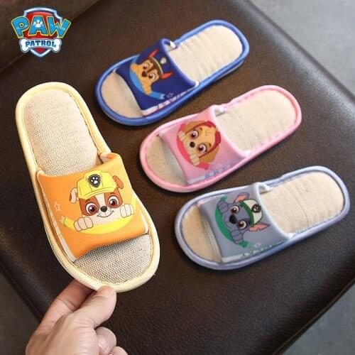 Paw Patrol Slippers Kids Cartoon Sandals Boys Girls Shoes Chase Skye Rubble Marshall Soft Bottom Indoor Slipper For Children
