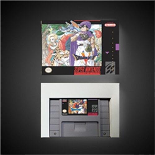 Dragon Quest V 5 - RPG Game Card Battery Save US Version Retail Box