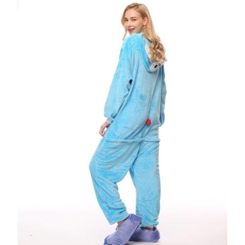 Dropship Adult High Quality Doraemon Kigurumi Onesies Sleepwear Animal Anime Cartoon Pajamas Cosplay Costumes