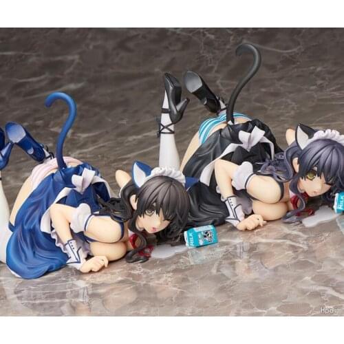 18cm Anime CAT LAP MILK Native Misaki Kurehito Sexy girls PVC Action Figure japan Anime Model toys adult Collectible Figures dol