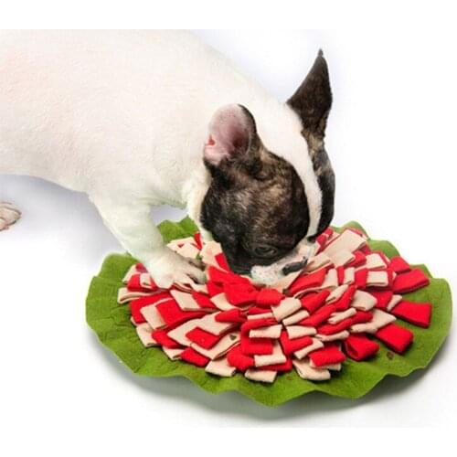 A Dog Snuffle Mat Puzzle Toys Puppy Slow Dispensing Feeder Pet Cat Puppy Training Games Feeding Food Intelligence Toy 11 Styles