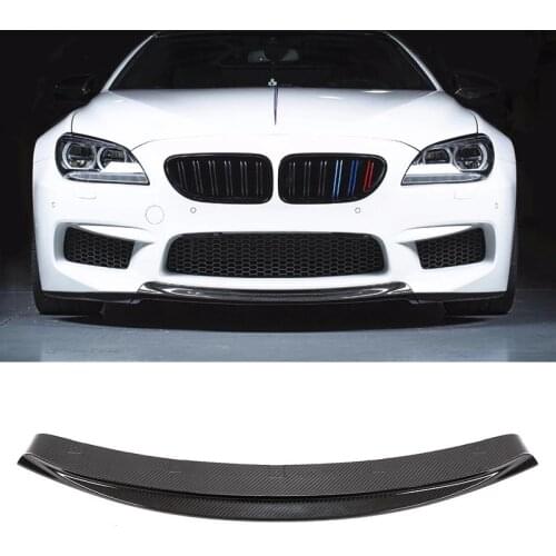 RKP Real Carbon Fiber Front Bumper Lip Spoiler Body Kit Splitter Add-on Refit For BMW 6 Series F06 F12 F13 M6 2013-2018 16 17