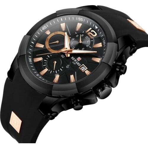 DEAVALLY Mens Sports Waterproof Watch Silicone Strap Fashion Big Dial Relogio Masculino erkek saat