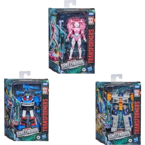 Hasbro Transformers Earthrise War Cybertron D-Class Arcee Smokescreen Allicon Airwave Action Figure Collection Christmas Gifts