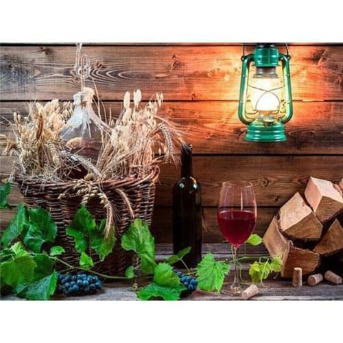 SHAYI 5D Diamond Painting Kitchen Ingredient Full Square/Round Drill Embroidery Cross Stitch Scenery Home Kitchen Decor Painting