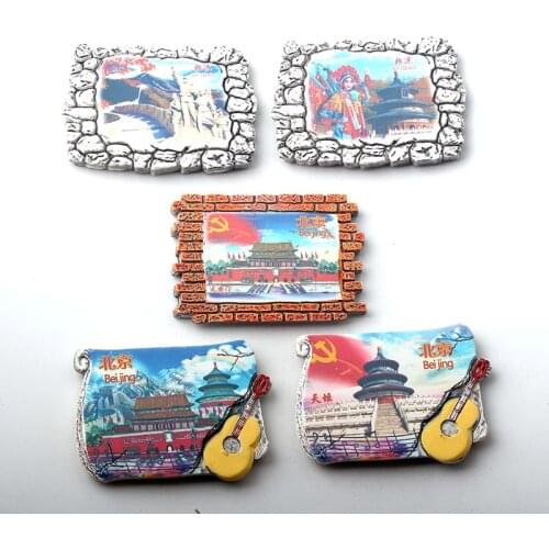 Tian Tan Great wall Tian An Men Beijing Fridge Magnets 3D Fridge Magnet Sticker Travel Souvenir Kitchen Decoration