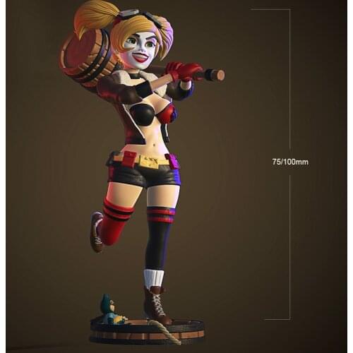 1/24 75mm 1/18 100mm Resin Model Joker Gir Figure Unpainted No Color RW-407