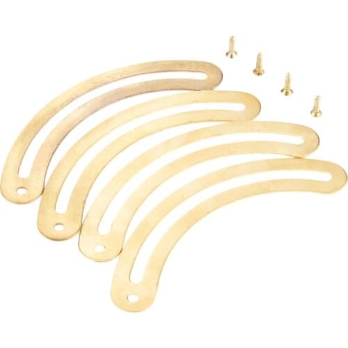 4Pcs 95*15mm Curved Wooden Wine Box Cases Large Recurved Hinge Drawer Decorative Hinges for Jewelry Boxes Furniture Fittings