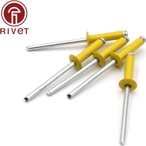 3.2*12/3.2*13/3.2*14/3.2*15/3.2*16/3.2*17/3.2*18/3.2*20 mm Yellow Aluminium Steel Pulling Rivets Opening Blind Rivet Dome Head
