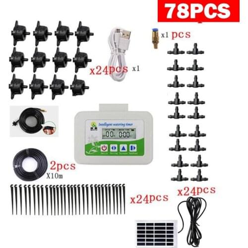 78/41/23PC Intelligent Timer Automatic Watering Stystem Solar USB Dual-Mode Irrigation Drip Garden Potted Device for Home Office