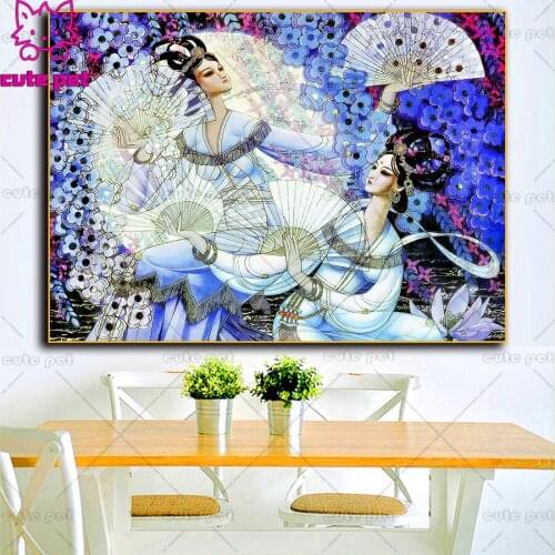 DIY Diamond Painting Chinese style woman Handicrafts Picture Rhinestones Gift 5D Cross Stitch Diamond Embroidery sale Art gift
