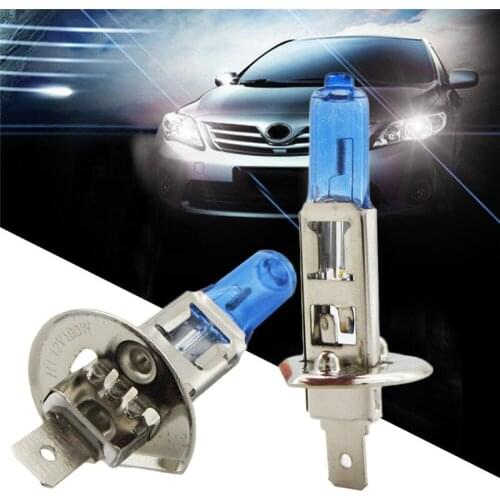 WUPP Car Light 2Pcs H1 100W Halogen Light Bright White Car Headlight Bulbs Lamp 12V 6000K Xenon Lamp mar19